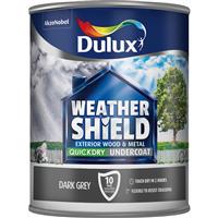 Weathershield Quick Dry Undercoat Paint, 750ml, Dark Grey