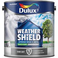 Weathershield Quick Dry Undercoat Paint, 2.5L, Dark Grey
