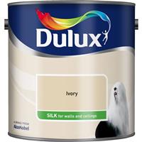 Dulux Silk Emulsion Paint, 2.5L, Ivory