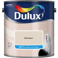 Dulux Matt Emulsion Paint, 2.5L, Soft Stone