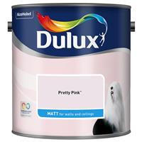 Dulux Matt Emulsion Paint, 2.5L, Pretty Pink