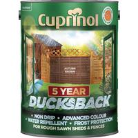 Cuprinol Ducksback Shed & Fence Paint, 5L, Autumn Brown