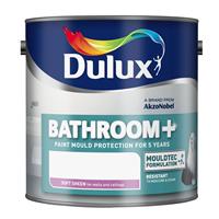 Dulux Bathroom Soft Sheen Emulsion Paint, 1L, Pure Brilliant White