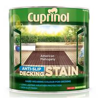 Cuprinol Anti Slip Decking Stain, 2.5L, American Mahogany