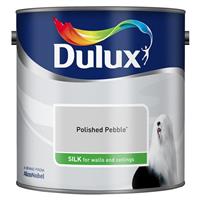 Dulux Silk Emulsion Paint, 2.5L, Polished Pebble