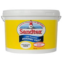 Weathershield Textured Masonry Paint, 10L, Pure Brilliant White