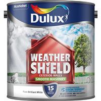 Weathershield Smooth Masonry Paint, 2.5L, Pure Brilliant White