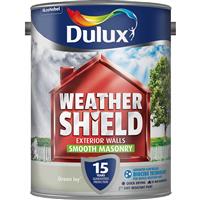 Weathershield Smooth Masonry Paint, 5L, Green Ivy