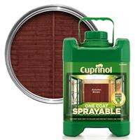 Cuprinol Sprayable Fence Paint, 5L, Autumn Brown