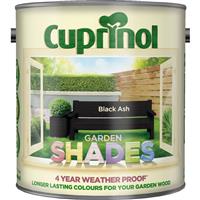 Cuprinol Garden Shades Wood Paint, 2.5L, Black Ash