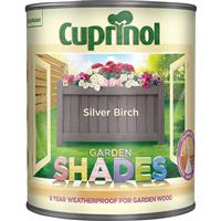 Cuprinol Garden Shades Wood Paint, 1L, Silver Birch