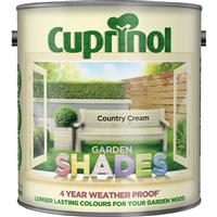 Cuprinol Garden Shades Wood Paint, 2.5L, Country Cream