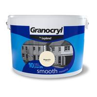 Granocryl Smooth Masonry Paint, 10L, Magnolia