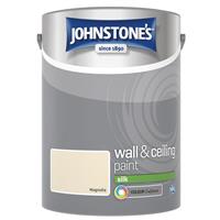 Johnstone's Silk Emulsion Paint, 5L, Magnolia