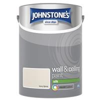 Johnstone's Silk Emulsion Paint, 5L, Ivory Spray