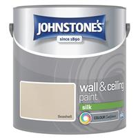 Johnstone's Silk Emulsion Paint, 2.5L Seashell