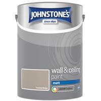 Johnstone's Matt Emulsion Paint, 5L, Toasted Beige