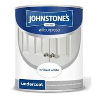 Johnstone's Interior Undercoat Paint, 2.5L, Pure Brilliant White