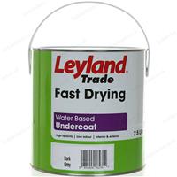 Leyland Trade Fast Drying Undercoat Paint, 2.5L, Brilliant White