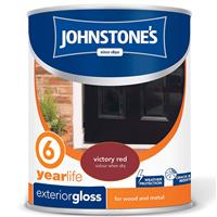 Johnstone's Exterior Gloss Paint, 2.5L, Victory Red
