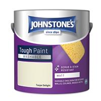 Johnstone's Washable Matt Emulsion Paint, 2.5l, Taupe Delight