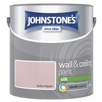 Johnstone's Silk Emulsion Paint, 2.5L, Ballet Slipper