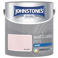 Johnstone's Matt Emulsion Paint, 2.5L, Rosebud