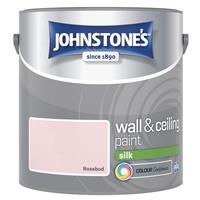 Johnstone's Silk Emulsion Paint, 2.5l, Rosebud