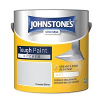 Johnstone's Kitchen Matt Tough Emulsion Paint, 2.5L, Frosted Silver