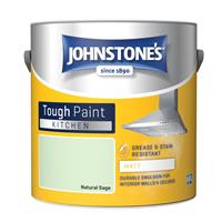 Johnstone's Kitchen Matt Tough Emulsion Paint, 2.5L, Natural Sage