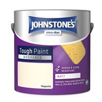 Johnstone's Washable Matt Emulsion Paint, 2.5L, Magnolia