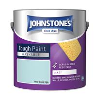 Johnstone's Washable Matt Emulsion Paint, 2.5L, New Duck Egg
