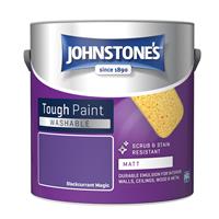 Johnstone's Washable Matt Emulsion Paint, 2.5L, Blackcurrant Magic