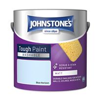 Johnstone's Washable Matt Emulsion Paint, 2.5L, Blue Horizon