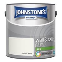 Johnstone's Silk Emulsion Paint, 2.5L, Antique White