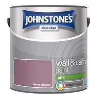 Johnstone's Silk Emulsion Paint, 2.5L, Mauve Whisper