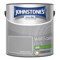 Johnstone's Silk Emulsion Paint, 2.5L, Summer Storm