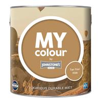 Johnstone's My Colour Durable Matt Emulsion, 2.5L, Tan Your Hide