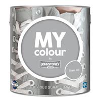 Johnstone's My Colour Durable Matt Emulsion, 2.5L, Steel Mill
