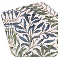 William Morris Willow Bough Coasters, Set of 4