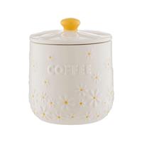 Price & Kensington Daisy Coffee Jar, Cream