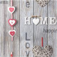 Fine Decor Love Your Home Wallpaper, Red