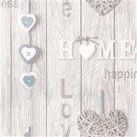 Fine Decor Love Your Home Wallpaper, Blue