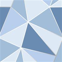 Fine Decor Apex Geo Sidewall Wallpaper, Blue
