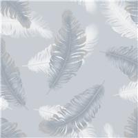Belgravia Feather Wallpaper, Blue