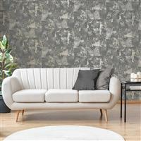 Fine Dcor Savona Marble Tile Wallpaper, Slate
