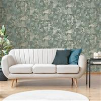 Fine Dcor Savona Marble Tile Wallpaper, Emerald