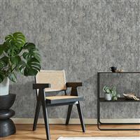 Fine Dcor Savona Marble Plain Wallpaper, Slate