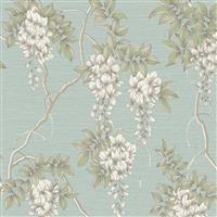 Graham & Brown Wisteria Wallpaper, Duck Egg