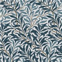 William Morris at Home Willow Bough Tree Wallpaper, White & Blue